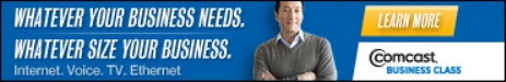 Comcast Business Class banner ad